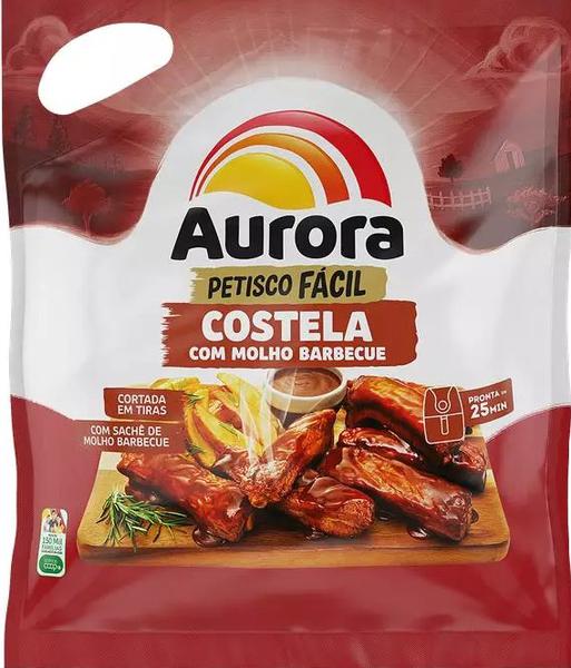 CARNE SUINA COSTELA AURORA PETISCO MOLHO BARB.900G