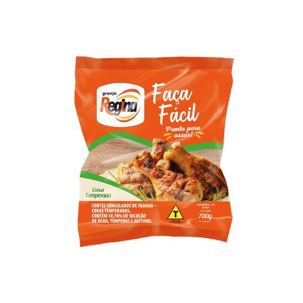 COXA REGINA TEMPERADO 700G FRANGO PCT