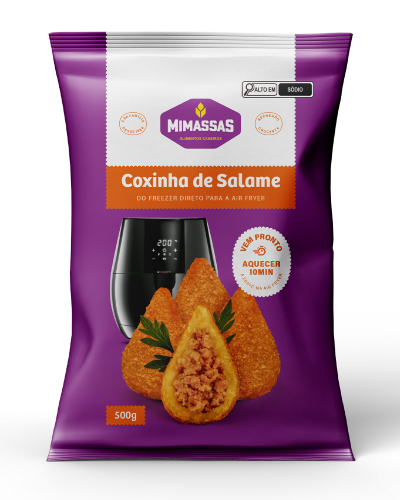 COXINHA DE SALAME FRITO MIMASSAS 500G