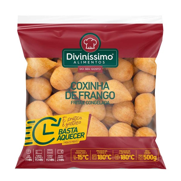 COXINHA FRANGO DIVINISSIMO 500GR