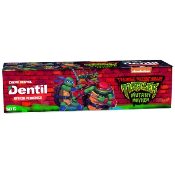 CR DENTAL DENTIL KIDS TARTARUGAS NINJA MORANGO 50G
