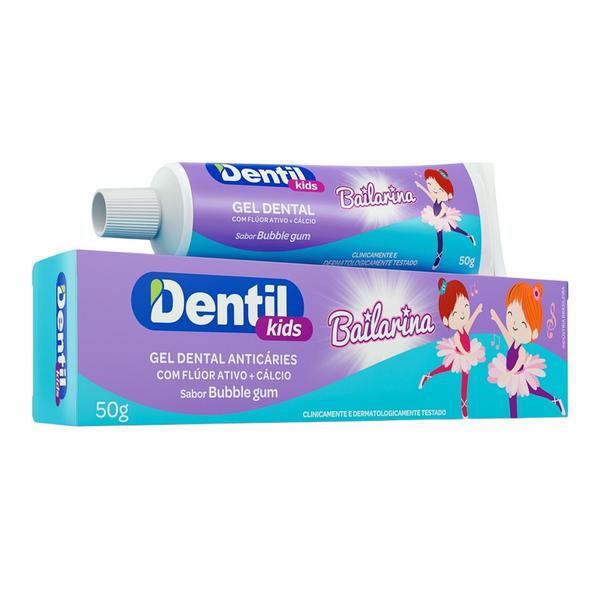 CREME DENTAL DENTIL KIDS BUBBLE GUM BAILARINA 50G