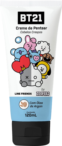 CREME PENTEAR BT21 BY ZOOPERS 120ML CABELOS CACHEADOS