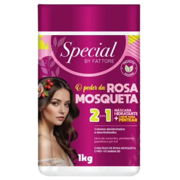 MASCARA FATTORE 2EM1 ESPECIAL ROSA MOSQUETA 1KG