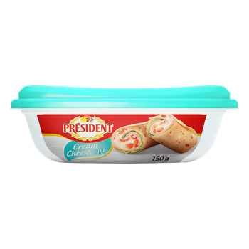 QUEIJO PRESIDENT CREAM CHEESE LIGHT 150G