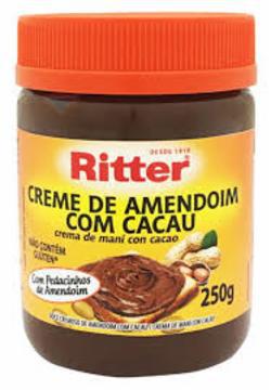 CREME DE AVELA C/AMENDOIM RITTER 250G