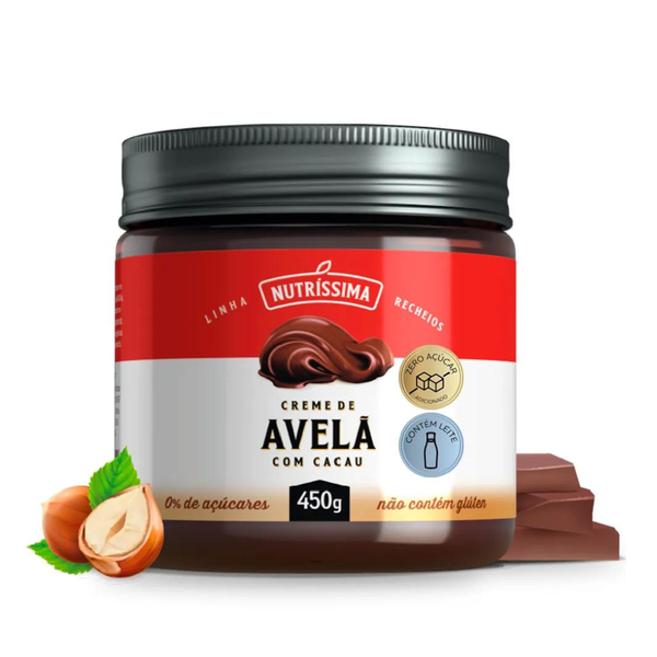 CREME DE AVELÃ COM CACAU 450G NUTRÍSSIMA