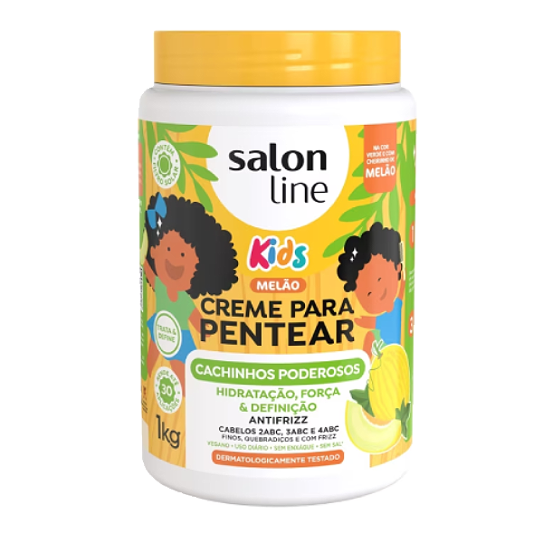CREME. PENTEAR SALON LINE KIDS 1KG CACHINHOS HIDRATADOS MELAO  
