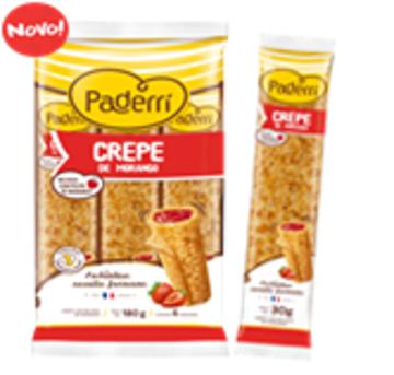 Crepe Pacote Paderri 192g Morango