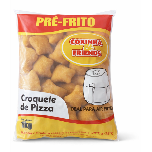 Croquete De Queijo e Presunto Coxinha & Friends 1kg