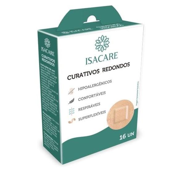 CURATIVO ISACARE REDONDO BEGE 16UN
