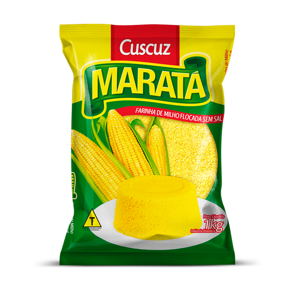 FARINHA DE MILHO FLOCADA MARATA 1KG