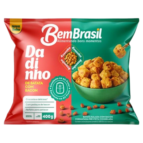 BATATA BEM BRASIL DADIN BACON 400G BEM BRASIL