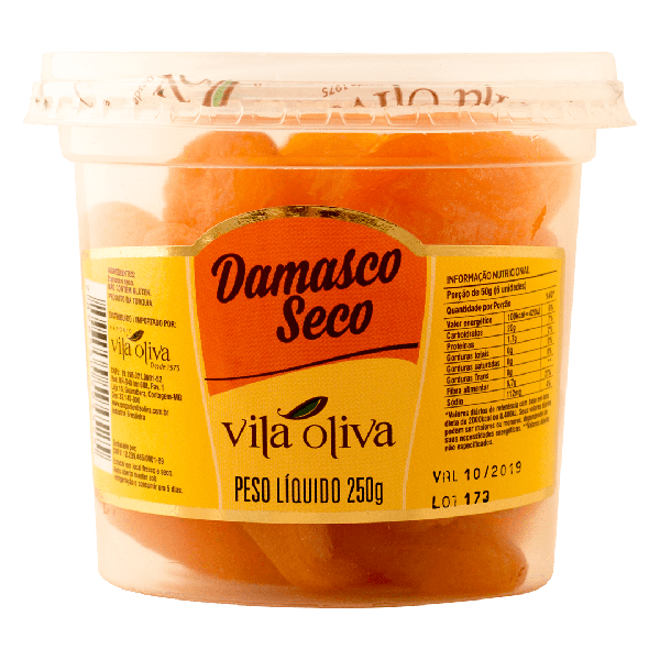 DAMASCO SECO VILA OLIVA 250GR
