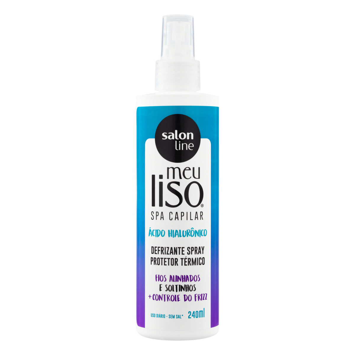 SPRAY SALON LINE 240ML MEU LISO DEFRIZ ACID HIALUR