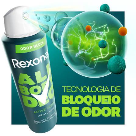 Desod.Rexona All Body 150ml Active Fresh