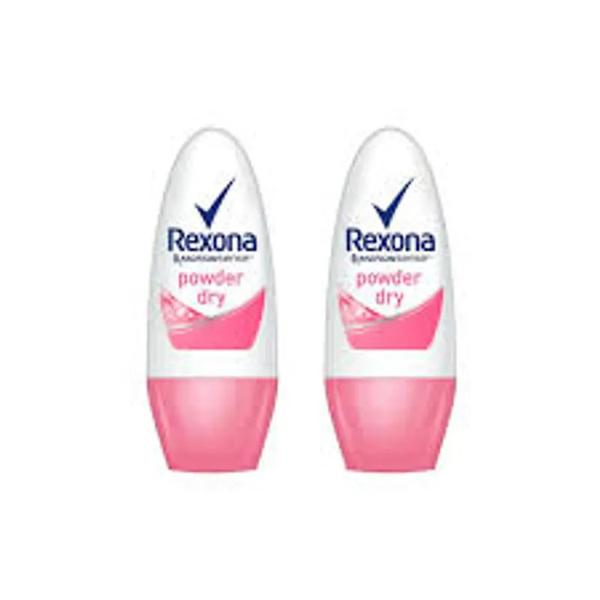 DESODORANTE 50ML REXONA ROLL FEM POWDER DRY 2UN