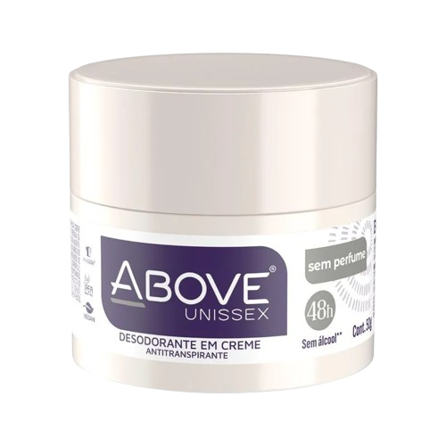 DESODORANTE CREME ABOVE SPORT MEN 50G SEM PERFUME UNISSEX