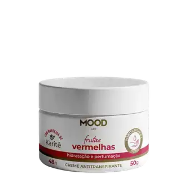 DESOD. MOOD CREME 50G FRUTAS VERMEL
