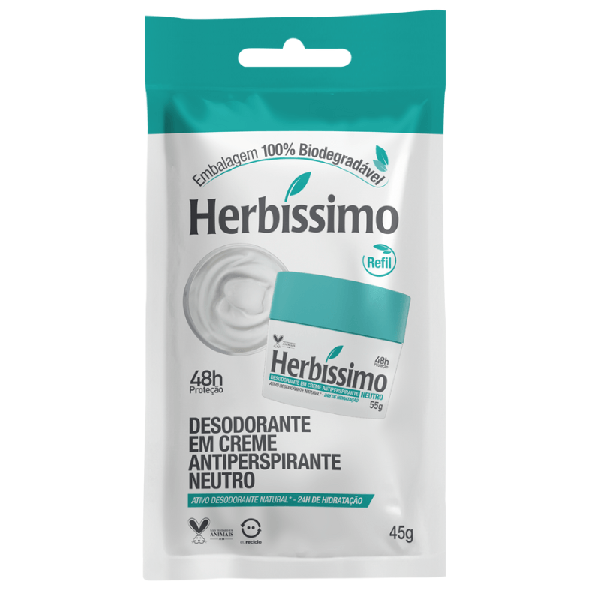 DESODORANTE CREME HERBISSIMO REFIL 45G