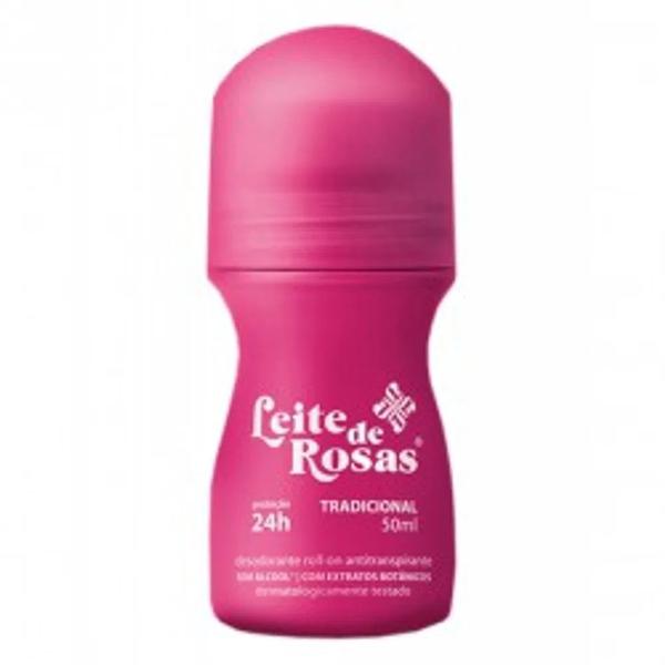 DESOD LEITE ROSA ROLLON 50ml TRADICIONAL