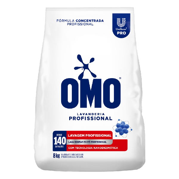 DET PO OMO 8KG, LAVANDERIA PROFISSIONAL