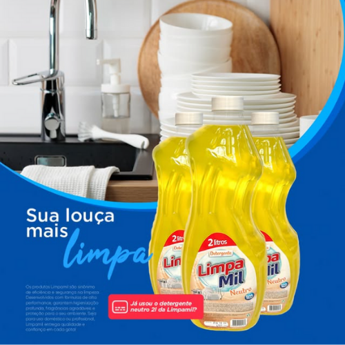 DETERGENTE LIMPAMIL NEUTRO 2L