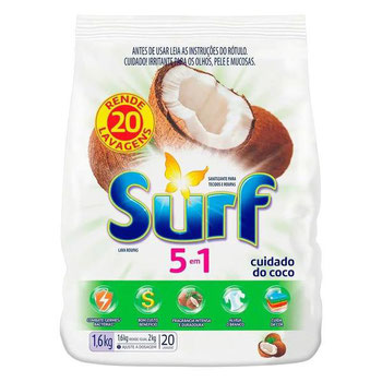 LAVA ROUPAS EM PO SURF CUIDADO DO COCO S