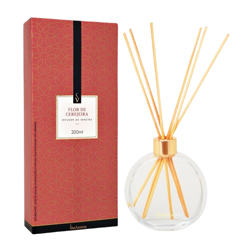 DIFUSOR VARETAS VIA AROMA 100ML FLOR CER