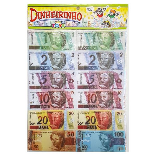 DINHEIRINHO C/66 CEDULAS MINI TOYS