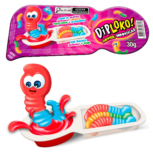 GOMAS DIPLOKO DIPPER MINHOCAS 30G