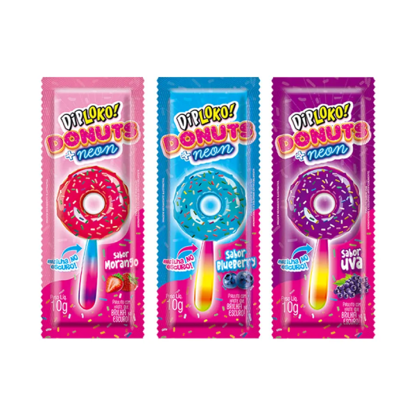 PIRULITO DIPLOKO NEON 10G DONUTS 