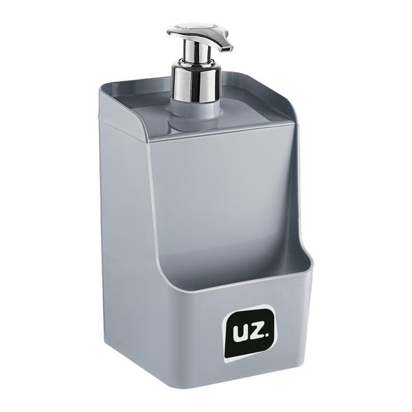 Dispenser P/ Detergente 18cm Cinza