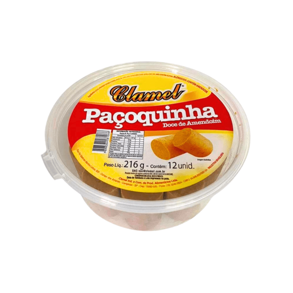 PAÇOQUINHA CLAMEL ROLHA 216GR