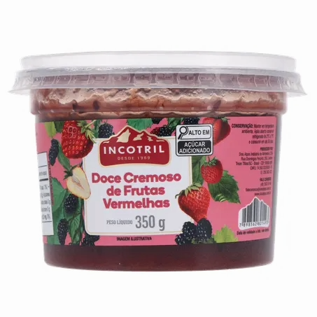 DOCE INCOTRIL 350G FRUTAS VERMELHAS