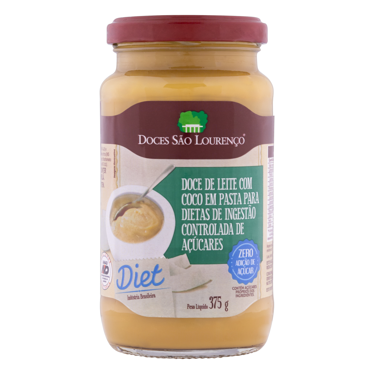 DOCE DE LEITE DIET COCO SAO LOURENCO 375G