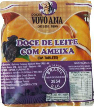 DOCE VOVO ANA DE LEITE C/AMEIXA TABLETE