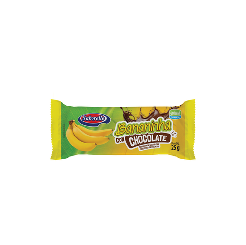 DOCE BANANINHA COM CHOCOLATE CREMOSA SABORELLE 30G