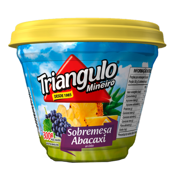 DOCE ABACAXI TRIANGULO CUBO VINHO 300G