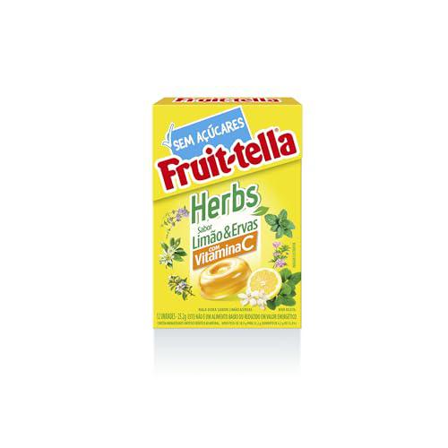 BALA FRUITTELLA HERBS 25.2G LIMAO E ERVAS