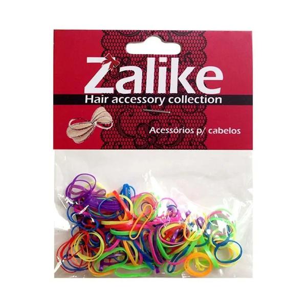Elastico Color Silicone Cabelo Zalike 100 Unidades