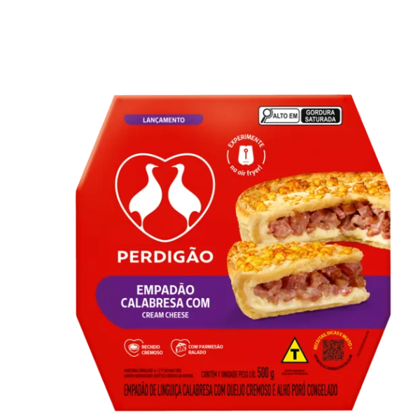 Empadao Perdigao Calab.Cr.Cheese 500g