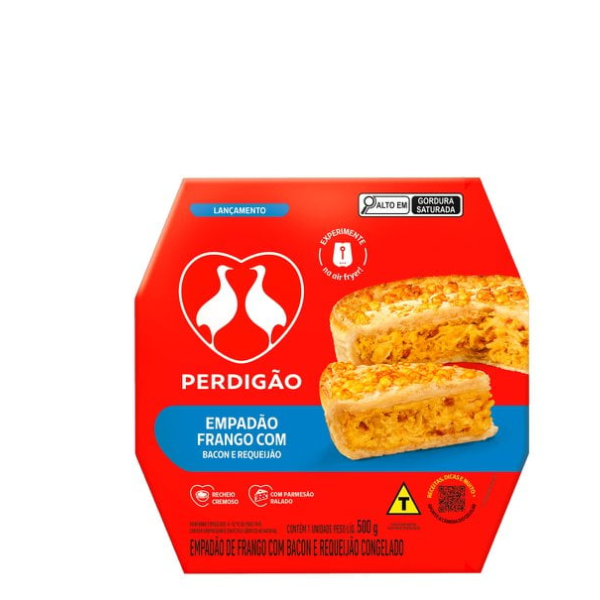 TORTA PERDIGÃO EMPADÃO FRANGO BACON 500G