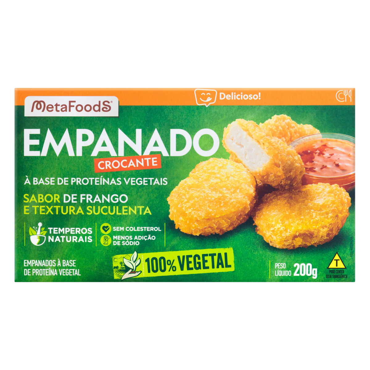 EMPANADO VEGETAL METAFOODS 200G FRANGO