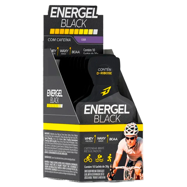 ENERGEL BLACK CAIXA 10 SACHES UVA 300G