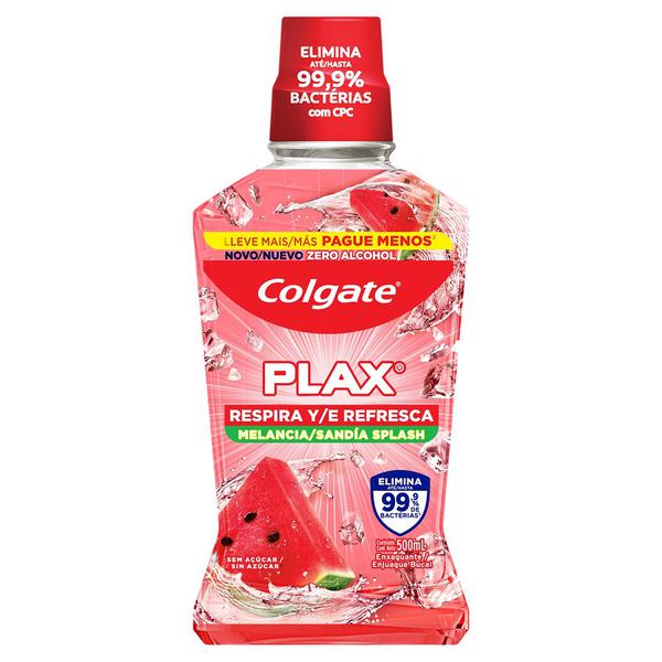 Enxaguante Bucal Plax 500ml Melancia