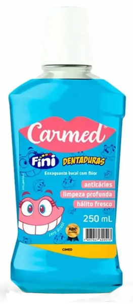 ENXAG BUCAL CARMED  FINI DENTADURA 250ML CIMED