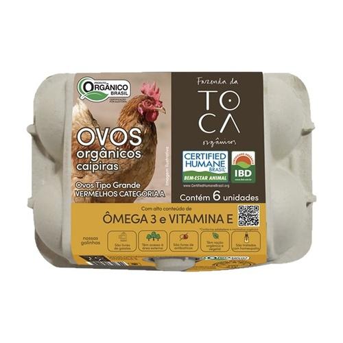Ovo Orgânico Caipira Fazenda da Toca 6un
