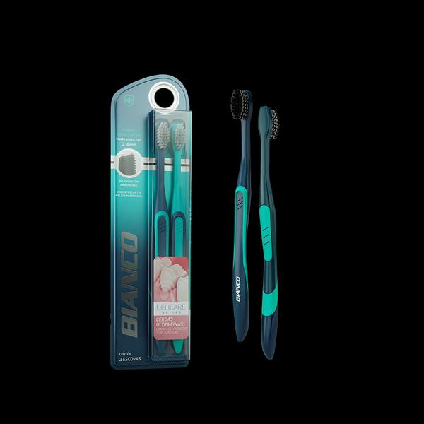 ESCOVA DE DENTE BIANCO EXTRA MACIA C/ 2U
