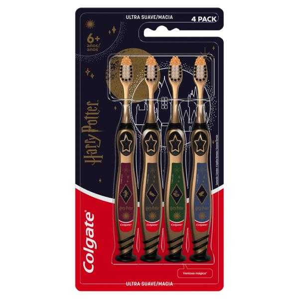 ESCOVA DENTAL COLGATE INFANTIL HARRY POTTER ULTRA SUAVE MACIA C/4UN